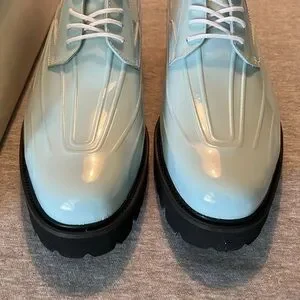 *NIB* Marc Nolan Jayden White/Blue Patent Leather Lug Sole Derby Shoes Marc Nolan | Shoes | Nwt Marc Nolan Jayden Light Blue Patent  main image 4